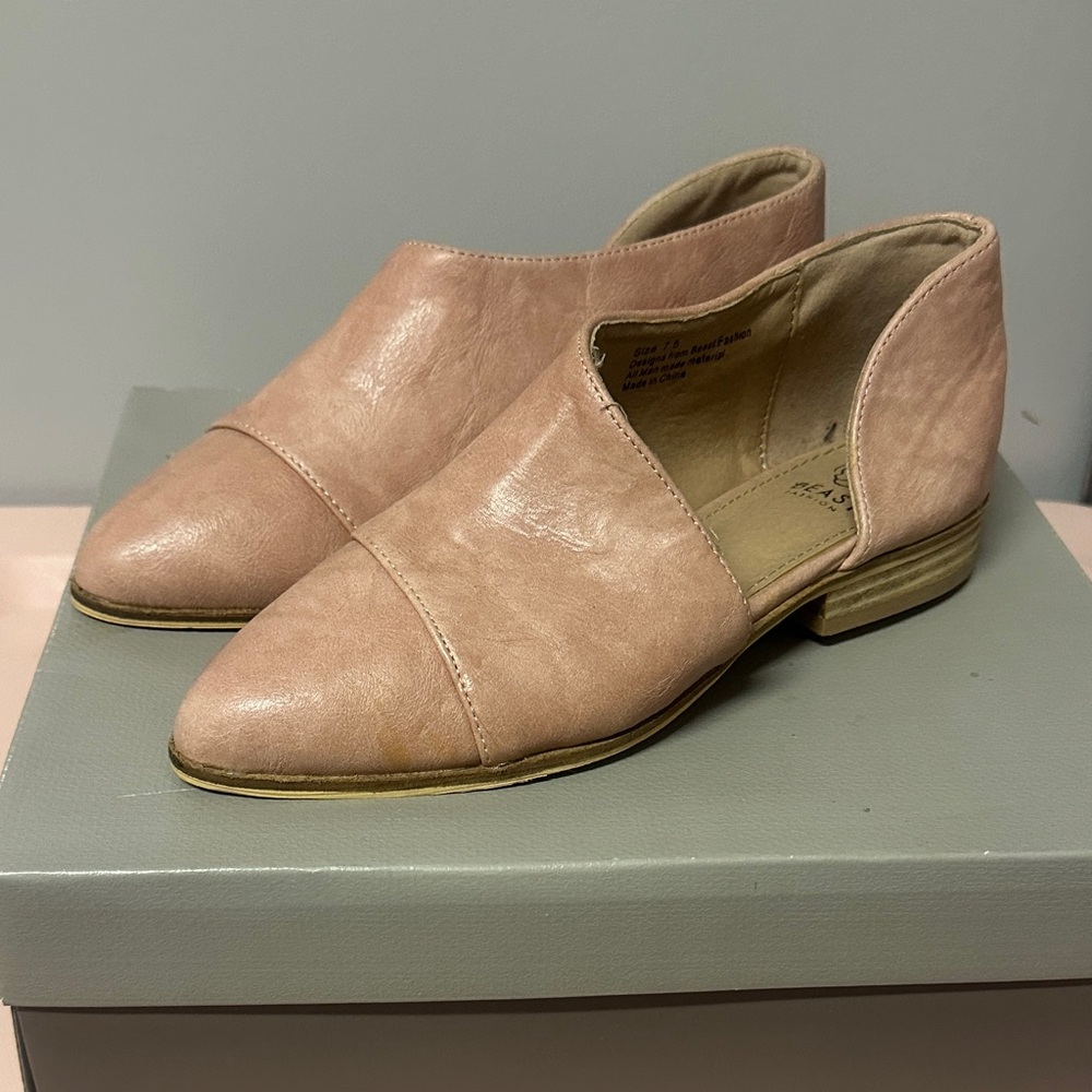 BEAST FASHION Blush Pink Flats for Women